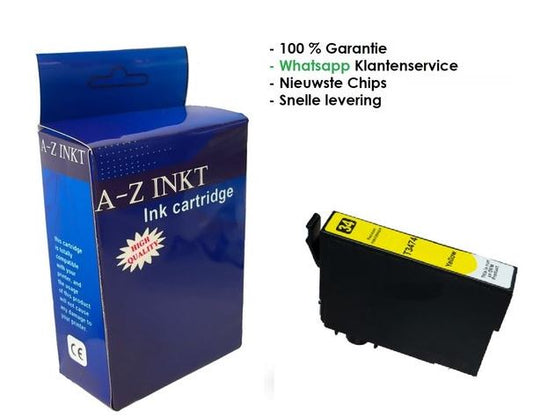 AtotZinkt Compatible inkt cartridge voor Epson 34 / 34 XL Y| 1 x Yellow gele cartridge