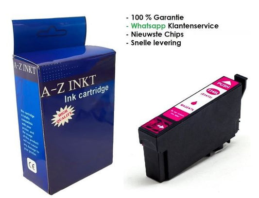 AtotZinkt Compatible inkt cartridge voor Epson 34 / 34 XL M | 1 x Magenta rode cartridge