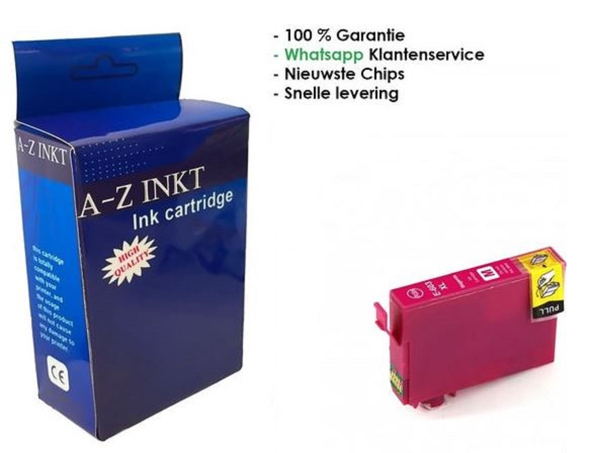 AtotZinkt inkt cartridge voor Epson 603 XL M Magenta 1 x Rode cartridge