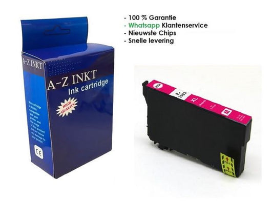 AtotZinkt inktcartridge voor Epson 35 XL / Epson 35XL M Magenta rode cartridge