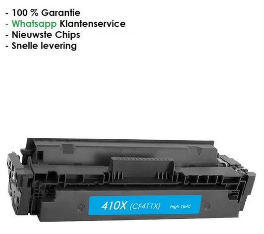 AtotZinkt Huismerk HP C 411X/CF411X - Alternatieve Toner Cyaan Blauw