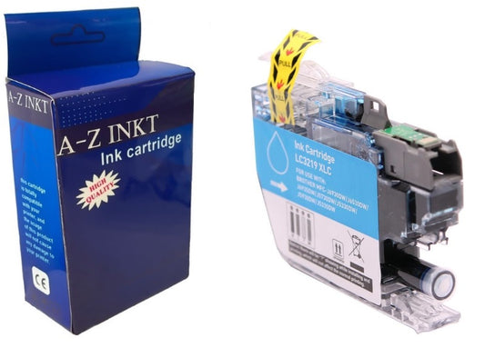 LC 3219 XL C AtotZinkt Premium Huismerk Cartridge Brother LC 3219XL /LC-3217XL C Cyaan Blauw cartridge voor Brother MFC-J5330 DW, J5730DW, J5930DW, J6530DW, J6535DW, J6930DW, J6935DW Hoge capaciteit XXL