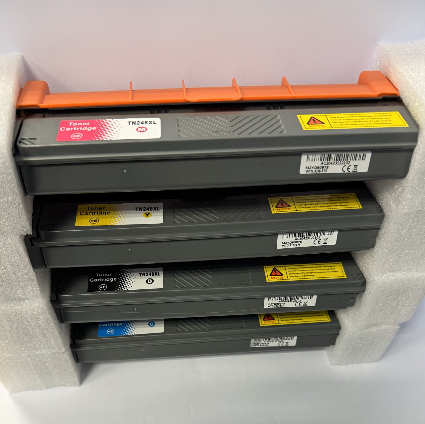 Atotzinkt premium toner Huismerk Brother Multipack TN248XL van 4 kleuren BK/C/M/Y