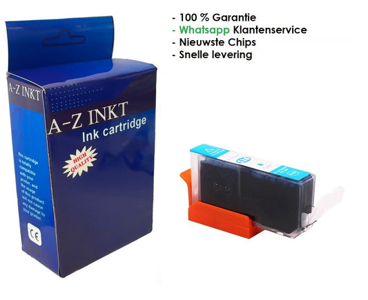 Atotzinkt huismerk Premium Alternatief voor Canon CLI-526 C cyaan-blauw