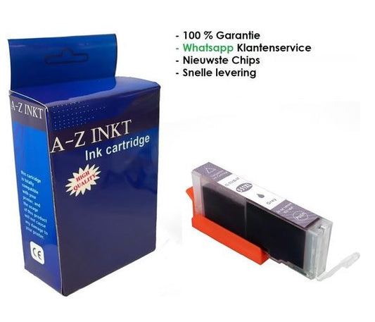 AtotZinkt Huismerk inkt cartridge voor Canon 551XL CLI-551XL grijs