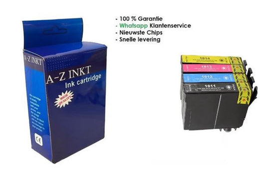 AtotZinkt Premium inkt cartridges voor Epson 18XL Multipack van 4 cartridges