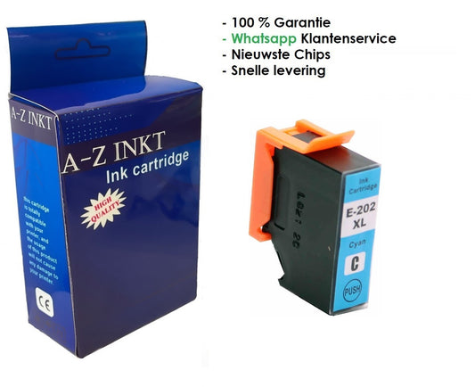 Huismerk Premium Cartidge voor Epson 202 / 202 XL C Cyaan