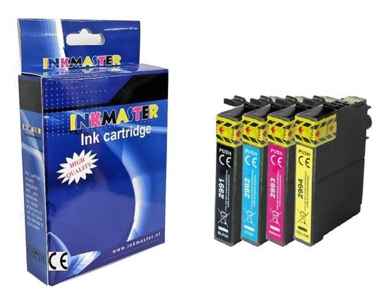 premium Huismerk Cartridges voor Epson 29 , Epson 29XL multipack van 4 stuks (1*BK, 1*C,M,Y)