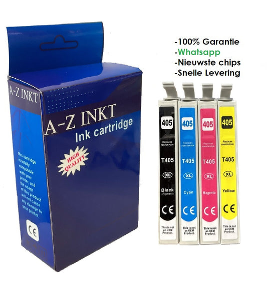AtotZinkt premium huismerk voor Epson 405XL multipack BK,C,M,Y XL inkt Cartridges
