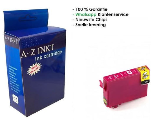 AtotZinkt inkt cartridge voor Epson 603 XL M Magenta 1 x Rode cartridge