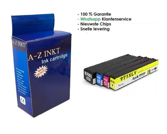 AtotZinkt Premium cartridges voor HP 970XL / 971XL | Multipack van 4 inktcartridges