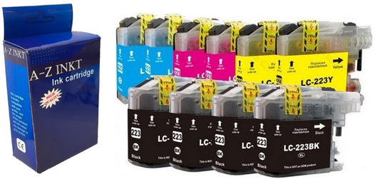 LC 223 BK/C/M/Y XL 10 stuks multipack AtotZinkt Cartridges compatibel voor Brother LC223 XL 4 x zwart 2 x alle kleuren multipack DCP-J4120DW MFC-J4420DW MFC-J4425DW MFC-J4620DW MFC-J4625DW MFC-J5320DW MFC-J5620DW MFC-J5625DW MFC-J5720DW
