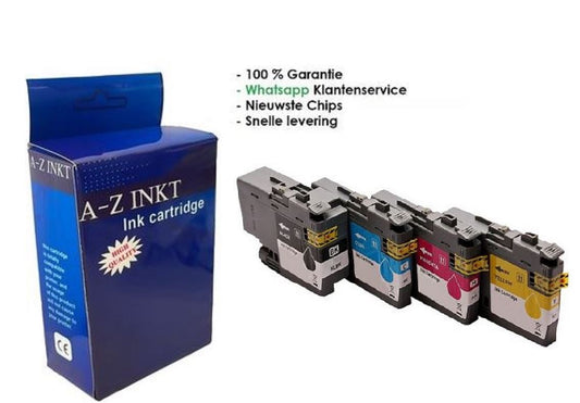 AtotZinkt Premium Huismerk voor Brother LC-3239XL LC 3237 BK/C/M/Y Inktcartridge 4 kleuren Multipack Hoge capaciteit voor HL-J6000DWHL-J6100DWMFC-J5945DWMFC-J6945DWMFC-J6947DW