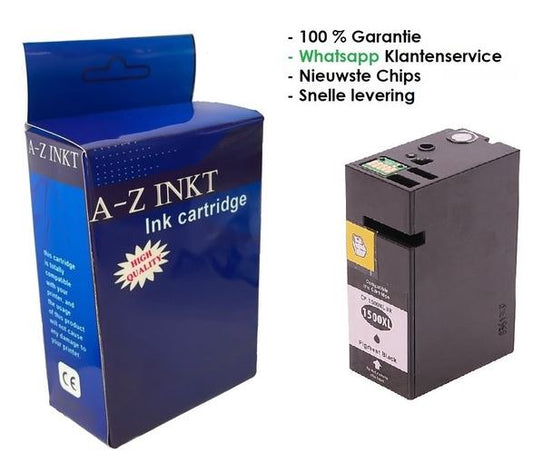 AtotZinkt Huismerk voor Canon PGI-1500XL - Inktcartridge / Zwart 35 ML! Hoge Capaciteit