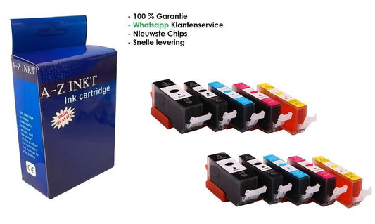 AtotZinkt Huismerk voor Canon PGI-570XL / CLI-571XL | Multipack van 10 Cartridges